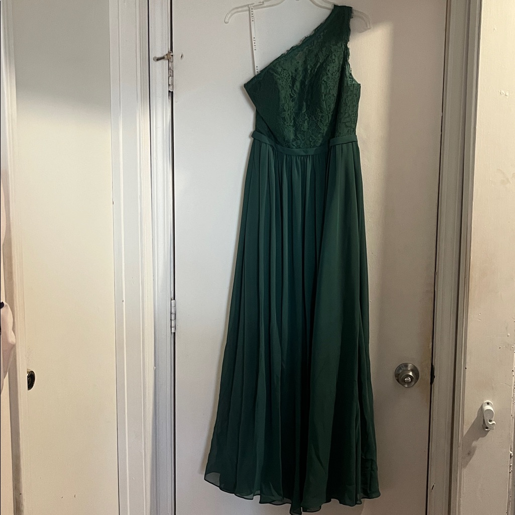 Dark Green Azazie Bridesmaid Dress